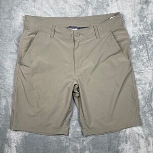 Columbia Omni-Shield Shorts Mens Tan Regular Fit Hiking Outdoor Stretch 32